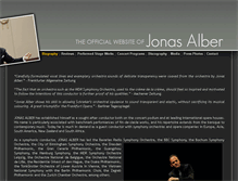 Tablet Screenshot of jonasalber.com